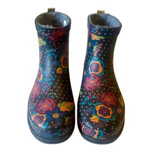 Western Chief Boho Bloom Shorty Rain Boots Colorful US Size 9